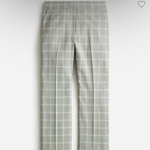 Kate straight-leg pant in plaid Italian stretch wool blend